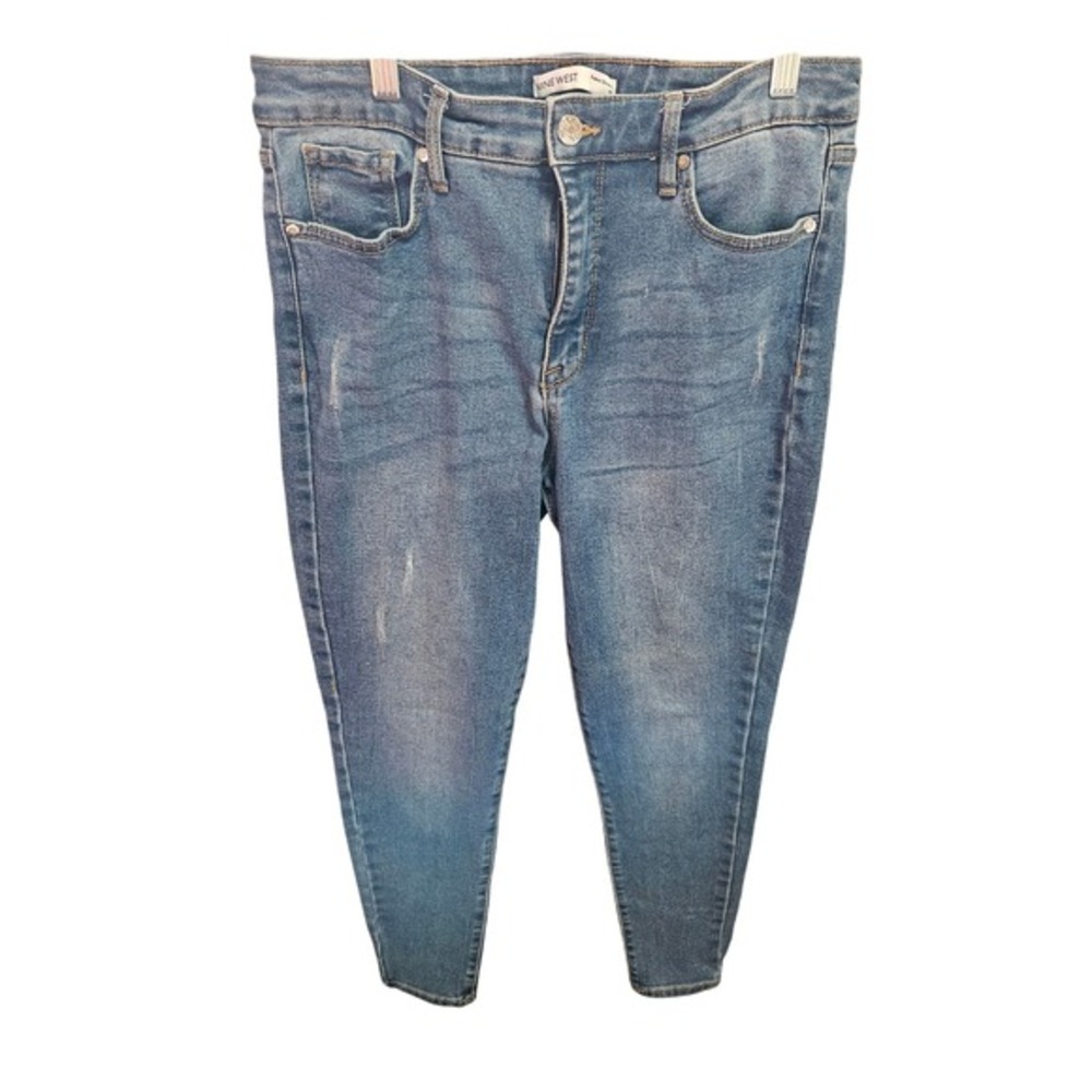 Nine West Super Skinny Jeans Size 10 Blue Denim Pants Casual‎ Everyday